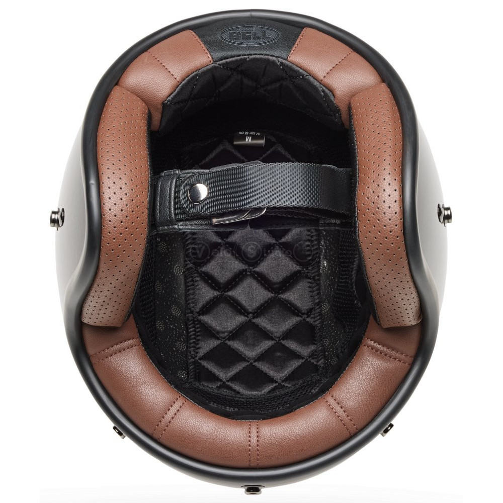Ретро мотошлем BELL CUSTOM 500 Helmet - FLAKE [Rootbeer], M