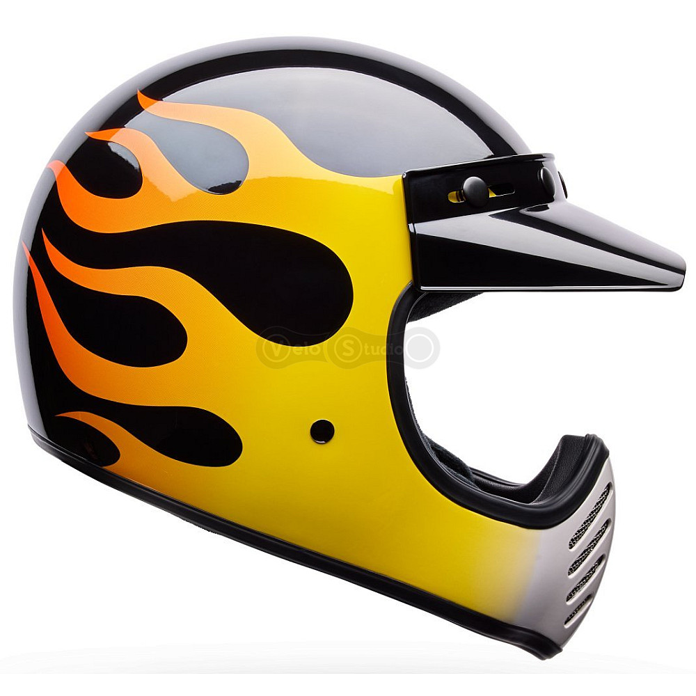 Ретро мотошлем BELL MOTO-3 Helmet - FLINT [Yellow], M