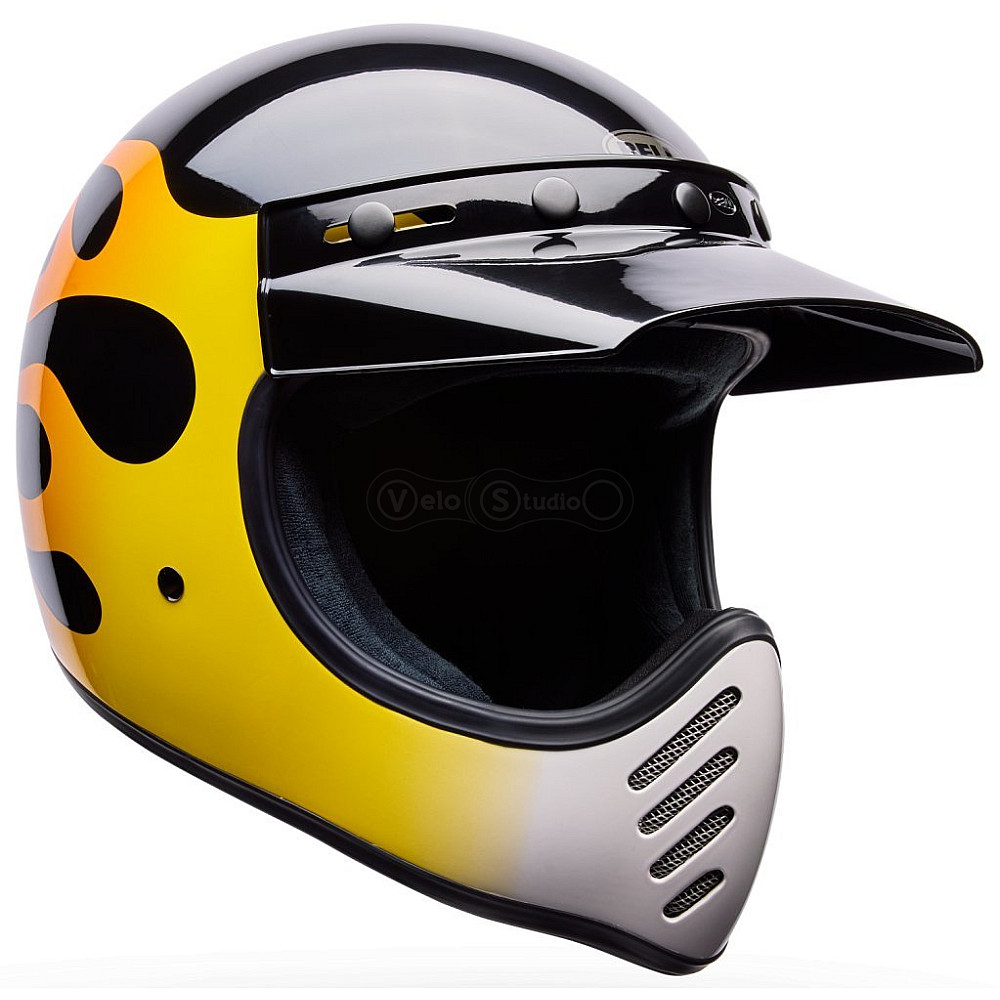 Ретро мотошлем BELL MOTO-3 Helmet - FLINT [Yellow], M