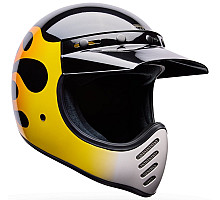 Ретро мотошолом BELL MOTO-3 Helmet - FLINT [Yellow], M