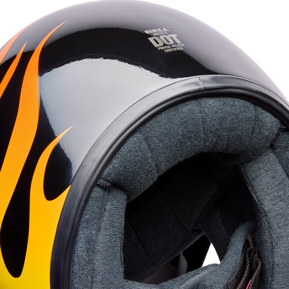 Ретро мотошлем BELL MOTO-3 Helmet - FLINT [Yellow], M