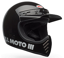 Ретро мотошолом BELL MOTO-3 Helmet - [Black], M