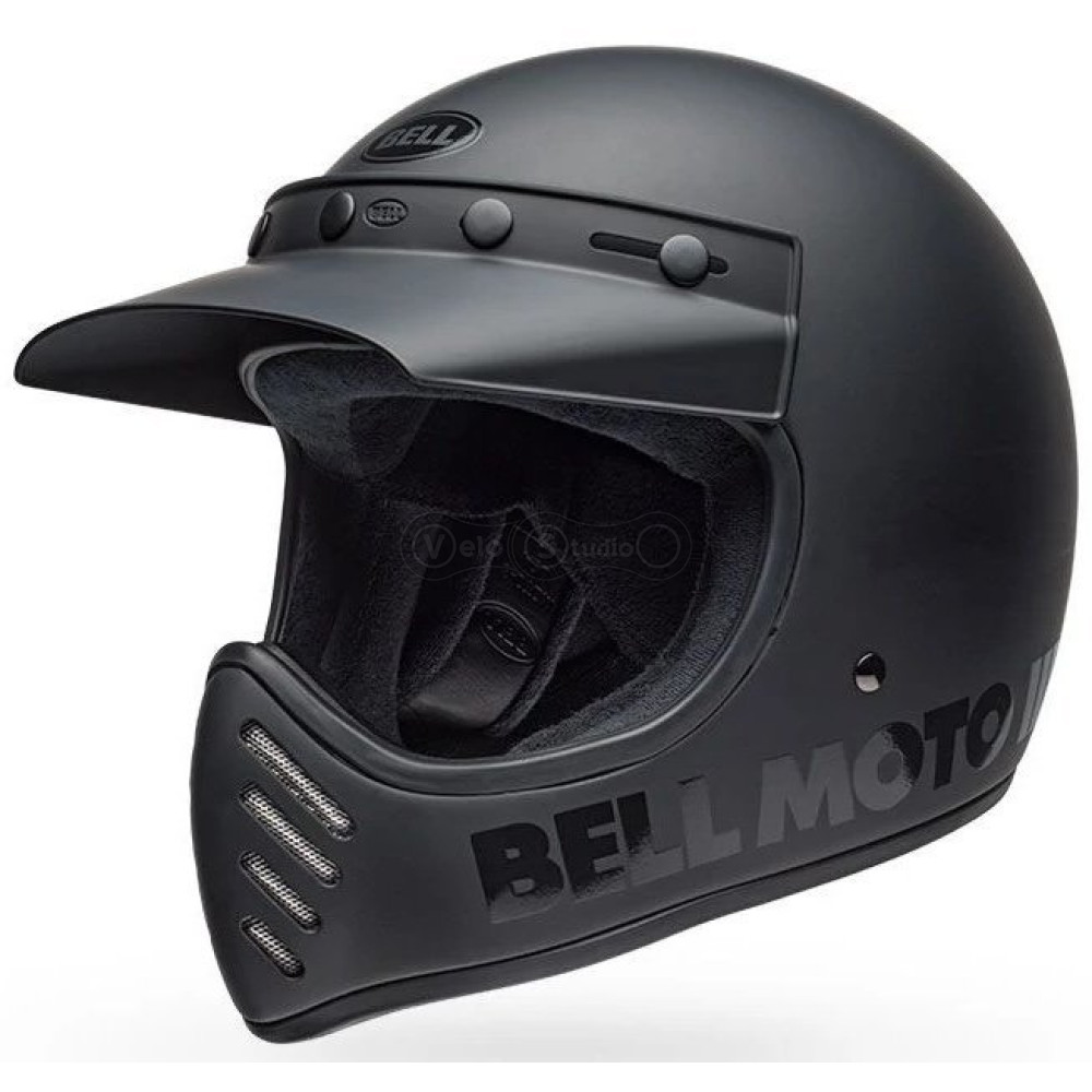 Ретро мотошолом BELL MOTO-3 Helmet - MATTE [Black], M