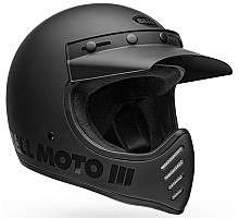 Ретро мотошолом BELL MOTO-3 Helmet - MATTE [Black], M