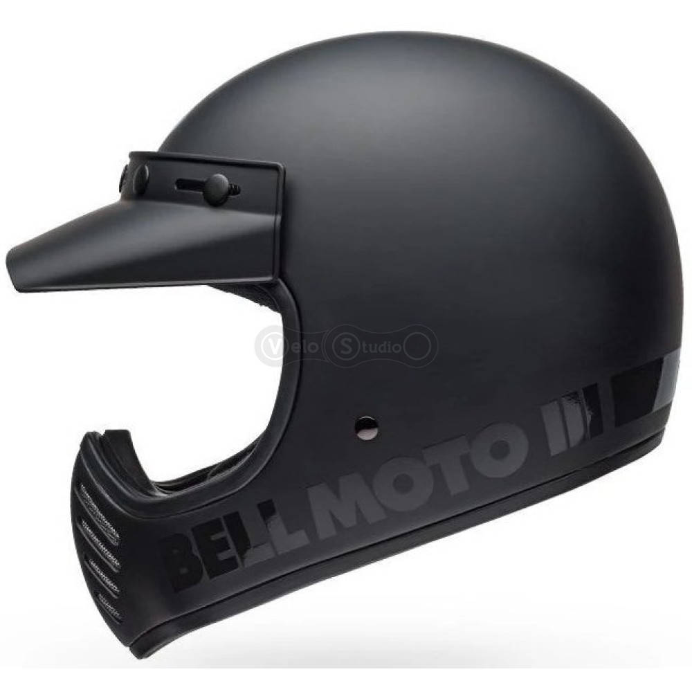 Ретро мотошолом BELL MOTO-3 Helmet - MATTE [Black], M