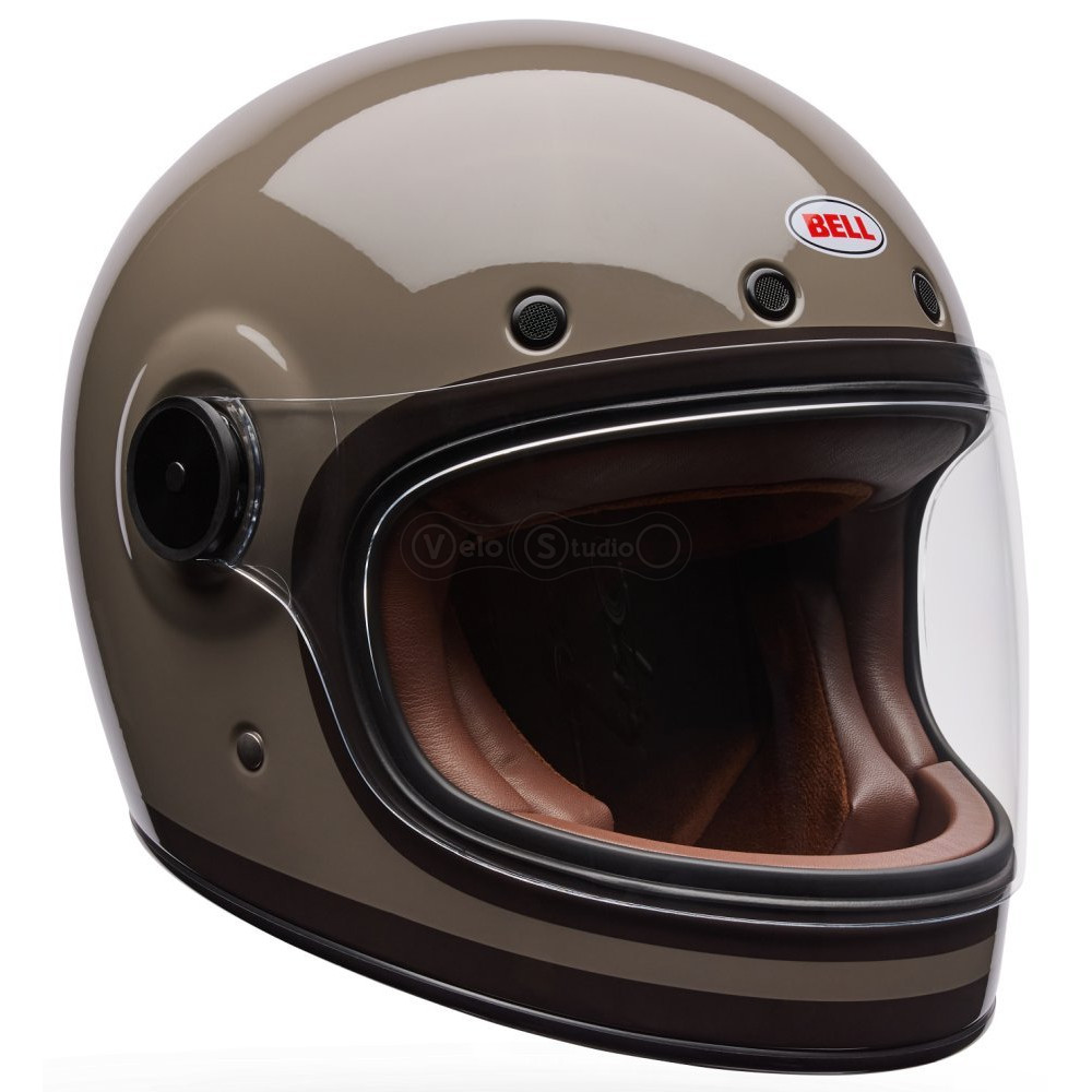 Ретро мотошолом BELL BULLITT GT Helmet - LANE [Mocha], S