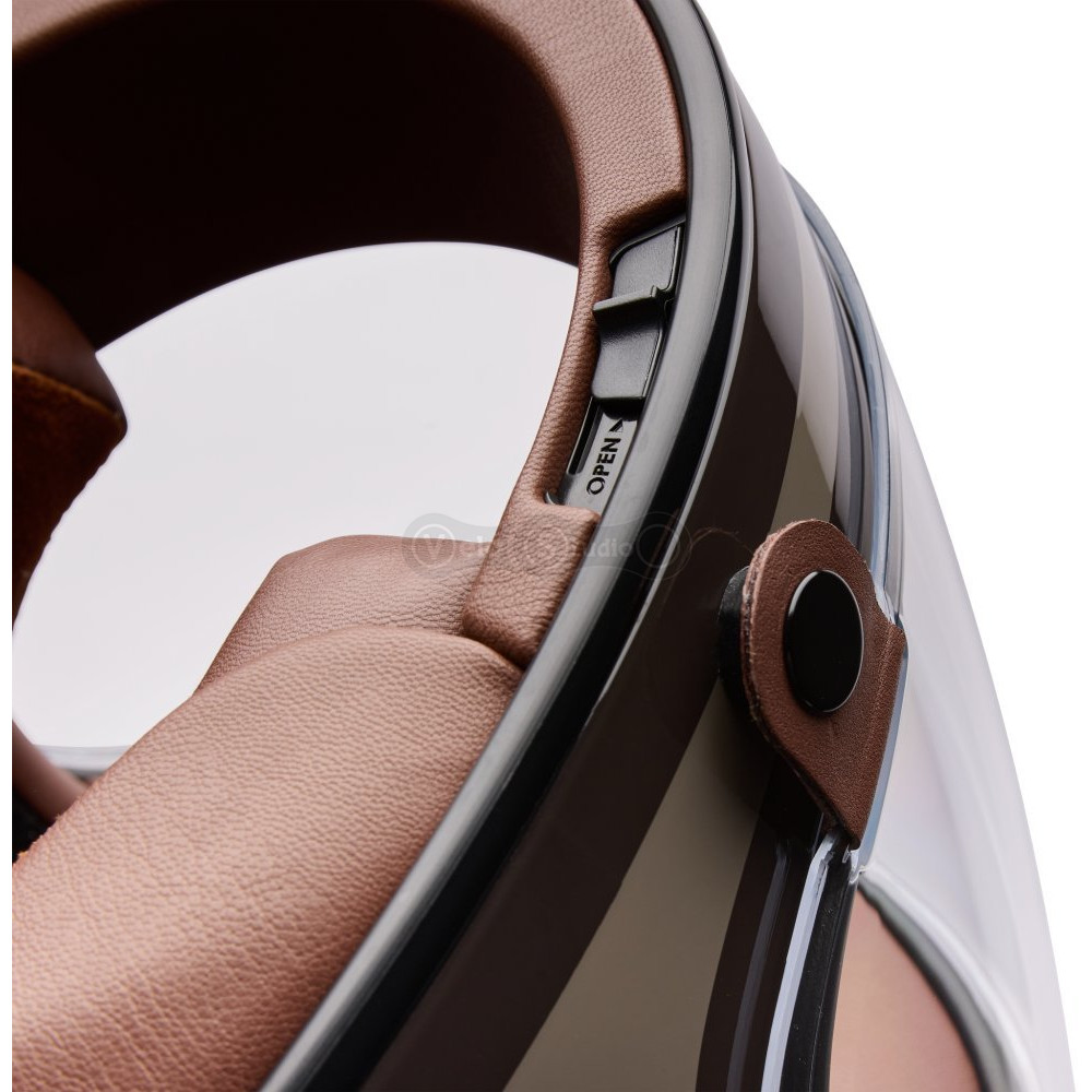 Ретро мотошолом BELL BULLITT GT Helmet - LANE [Mocha], S