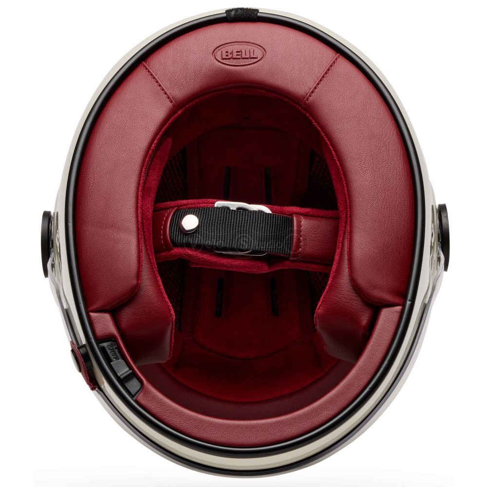 Ретро мотошолом BELL BULLITT GT Helmet - SOLID [Vintage White], L