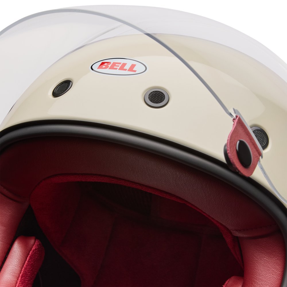 Ретро мотошолом BELL BULLITT GT Helmet - SOLID [Vintage White], L