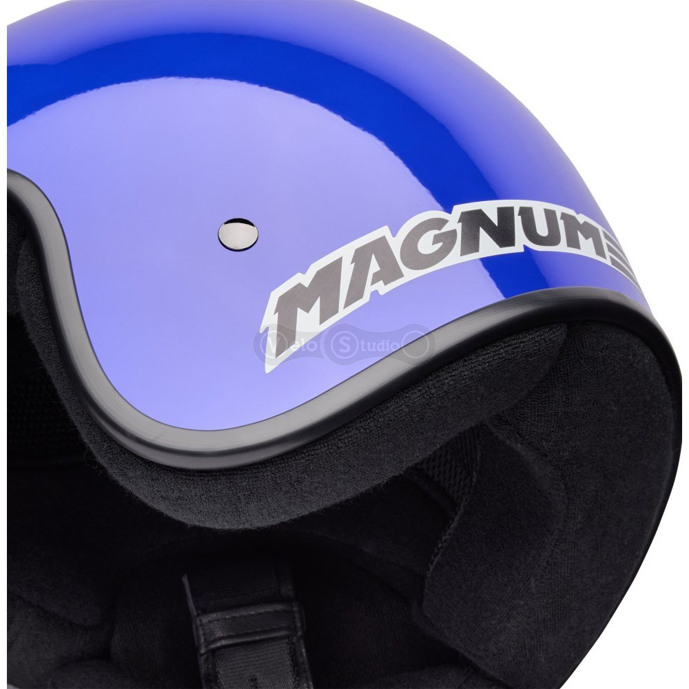 Ретро мотошлем BELL MAGNUM Helmet - SOLID [Blue], M