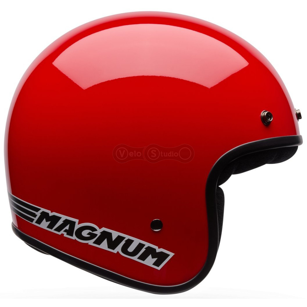 Ретро мотошлем BELL MAGNUM Helmet - SOLID [Red], M