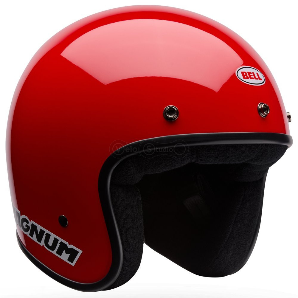 Ретро мотошлем BELL MAGNUM Helmet - SOLID [Red], M