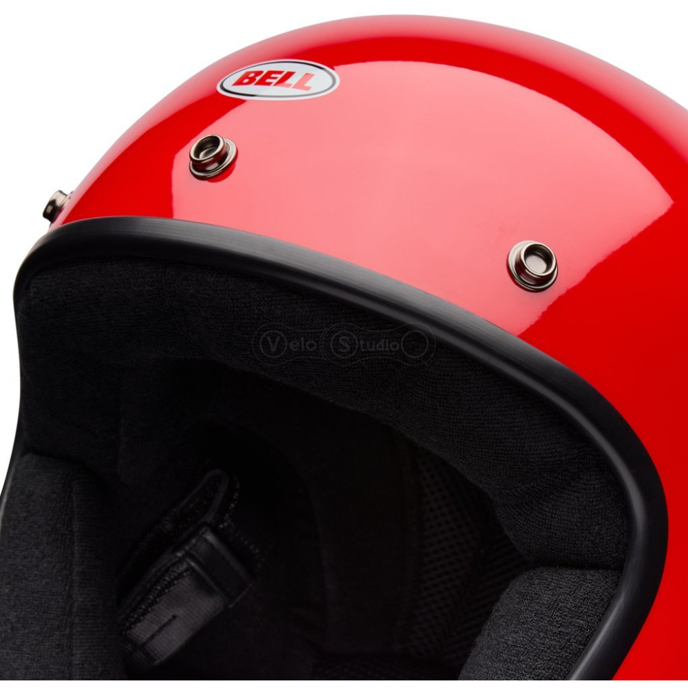 Ретро мотошлем BELL MAGNUM Helmet - SOLID [Red], M