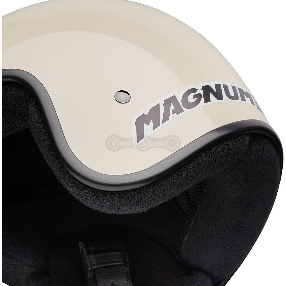 Ретро мотошлем BELL MAGNUM Helmet - SOLID [Vintage White], M