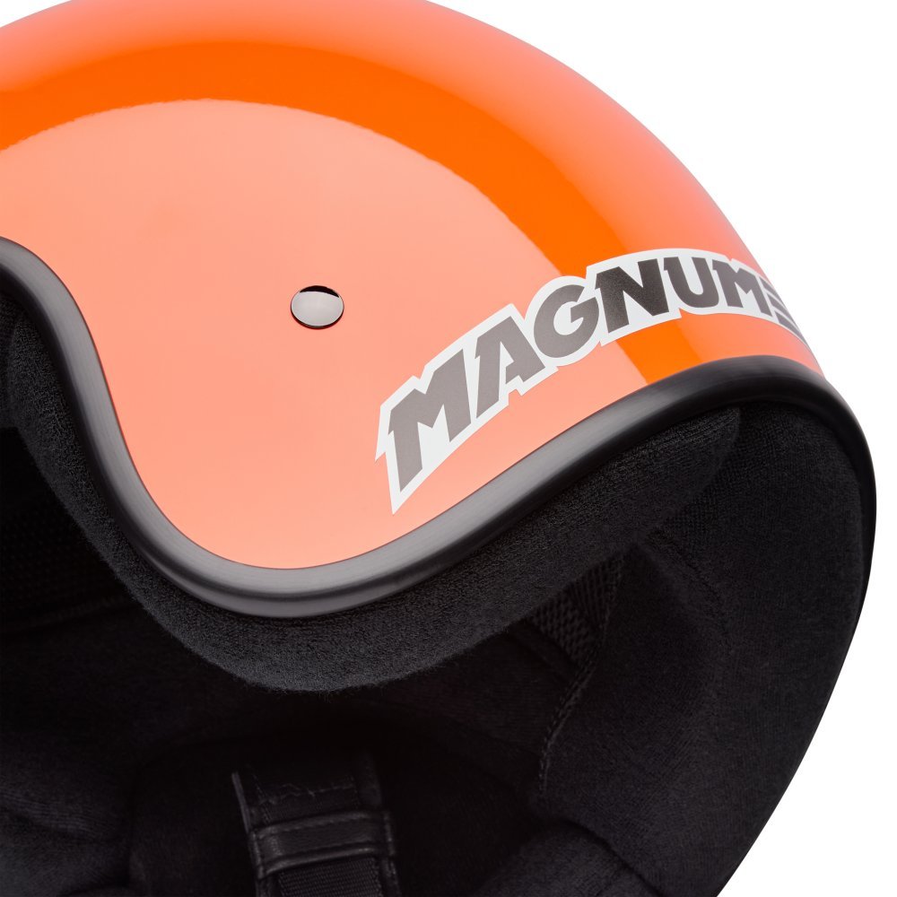 Ретро мотошлем BELL MAGNUM Helmet - SOLID [Orange], M
