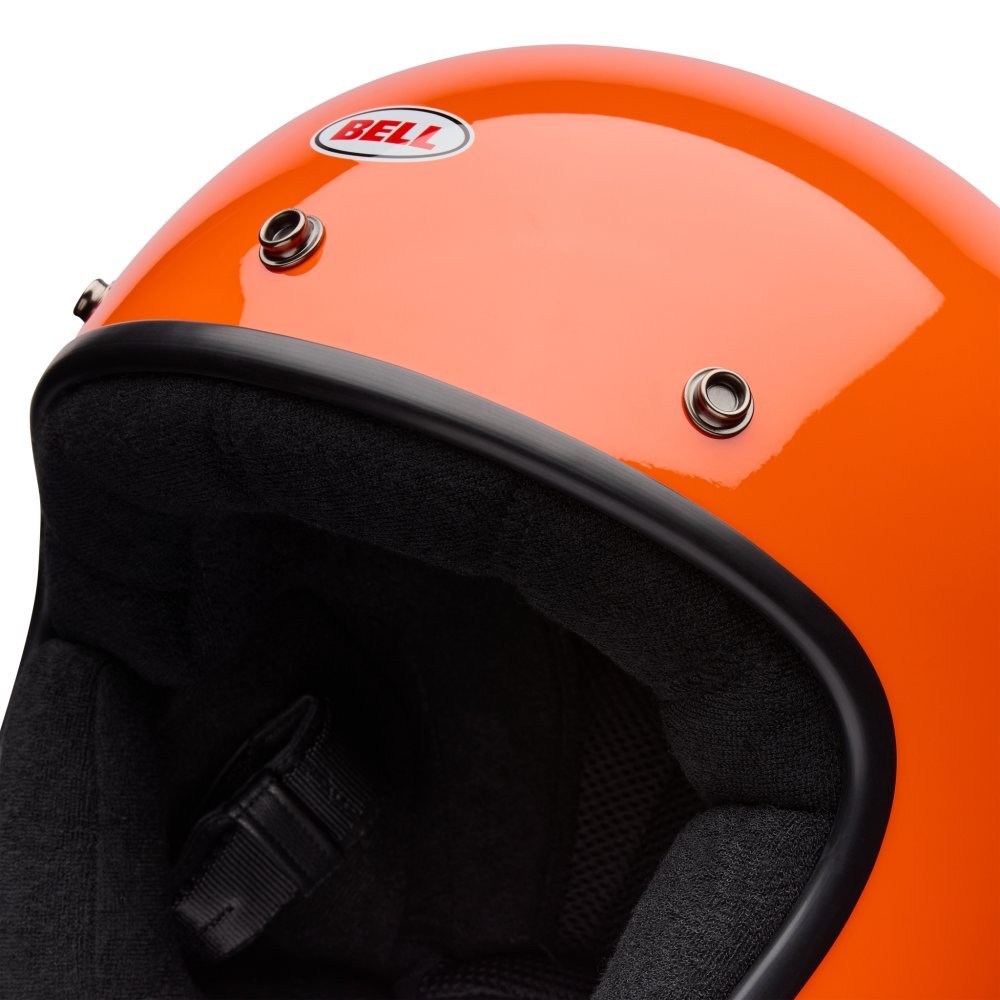 Ретро мотошлем BELL MAGNUM Helmet - SOLID [Orange], M