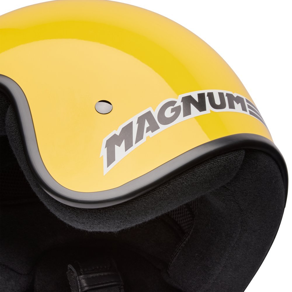 Ретро мотошлем BELL MAGNUM Helmet - SOLID [Yellow], M