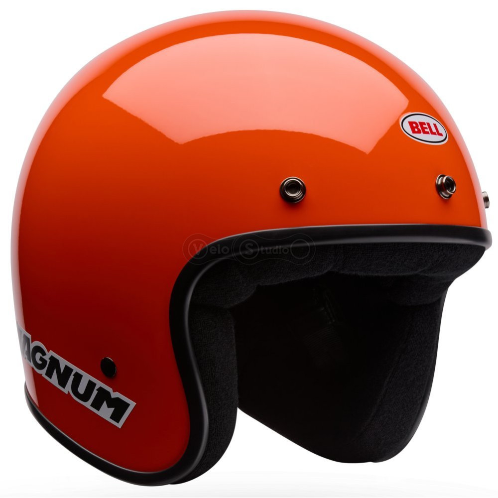 Ретро мотошлем BELL MAGNUM Helmet - SOLID [Orange], M