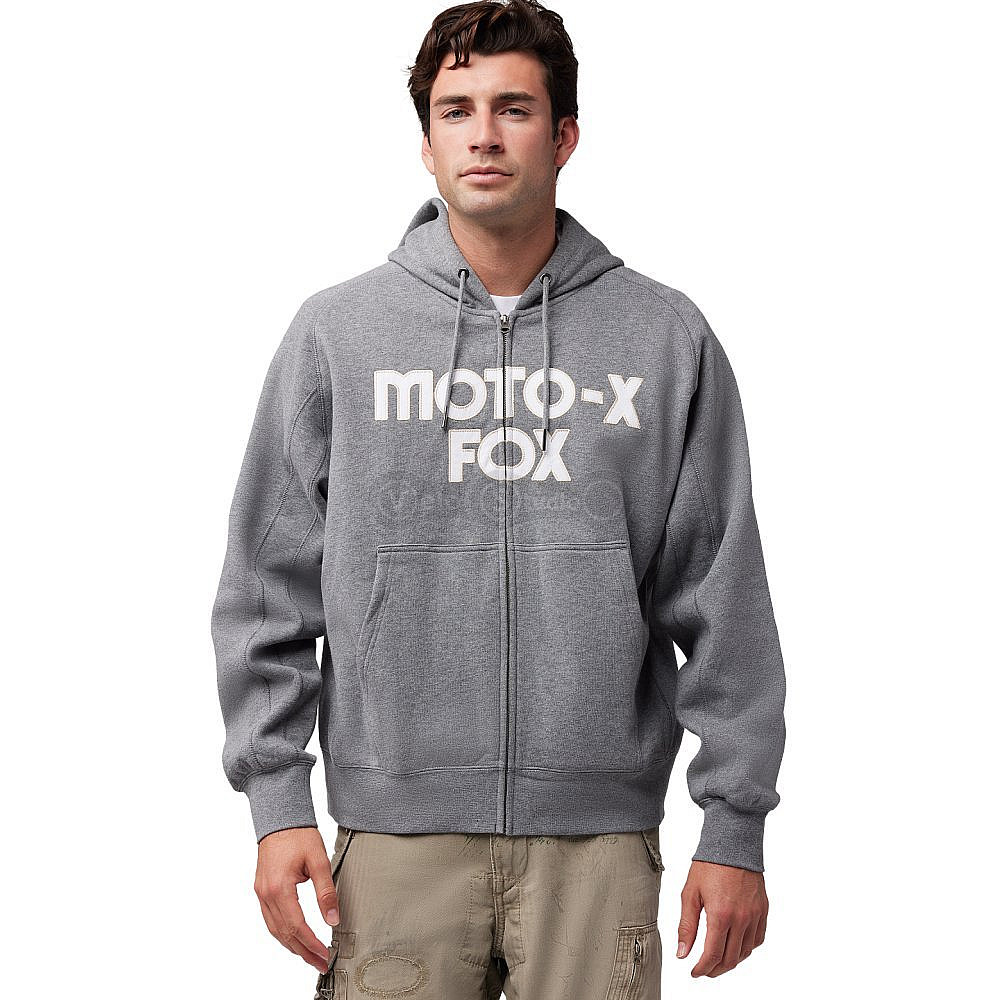 Толстовка FOX Oversize Zip Hoodie - MOTO-X [Graphite], M