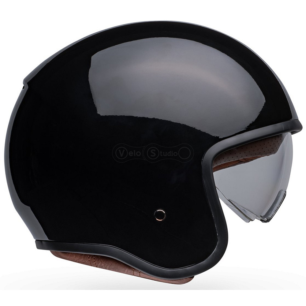 Ретро мотошлем BELL TX-501 Helmet - SOLID [Black], M