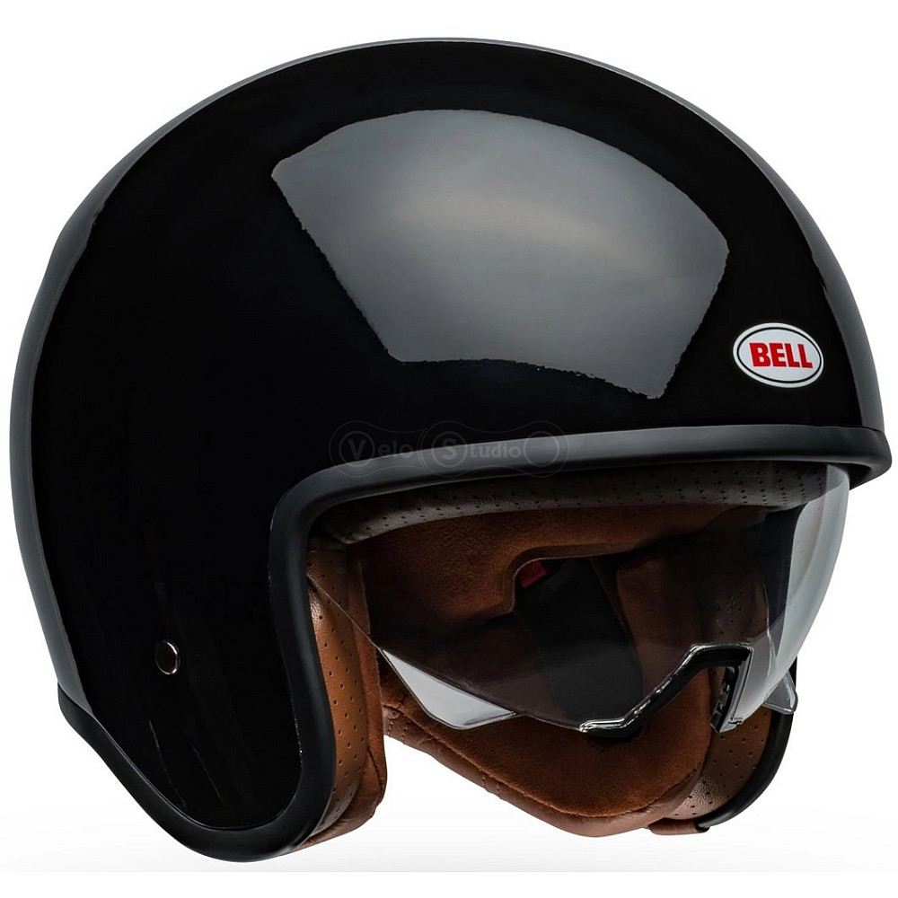 Ретро мотошлем BELL TX-501 Helmet - SOLID [Black], M