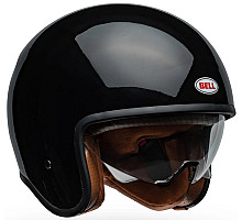 Ретро мотошлем BELL TX-501 Helmet - SOLID [Black], M