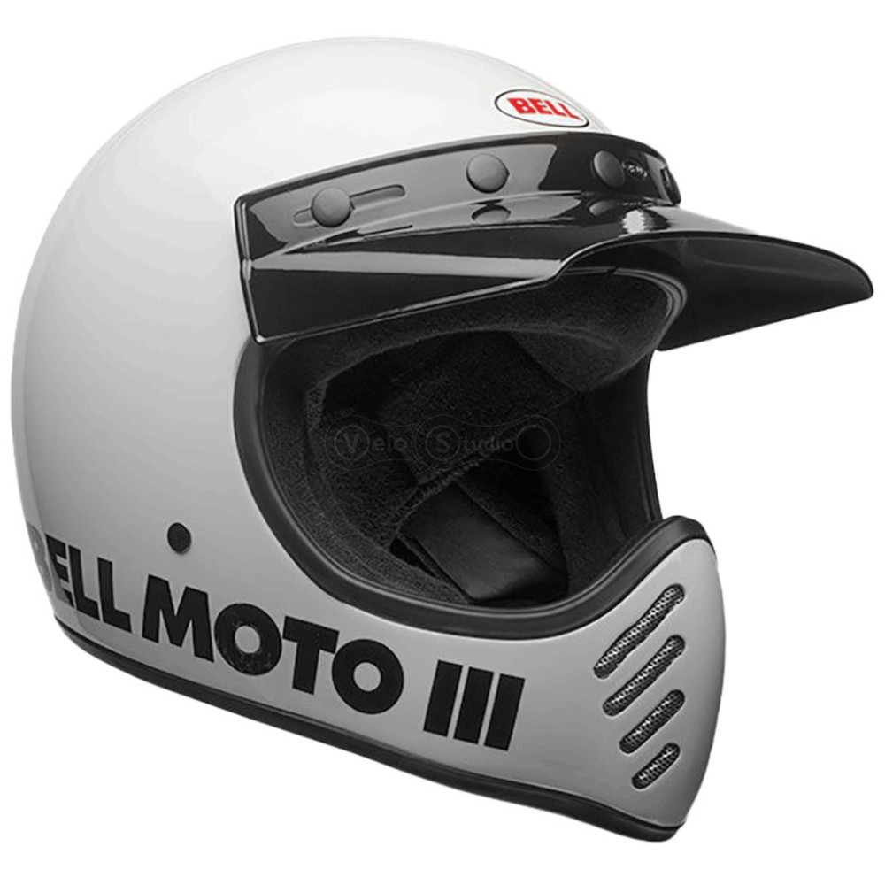 Ретро мотошлем BELL MOTO-3 Helmet [White], L