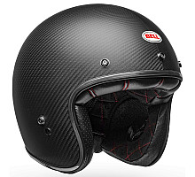 Ретро мотошолом BELL CUSTOM 500 Carbon Helmet - MATTE [Black], M