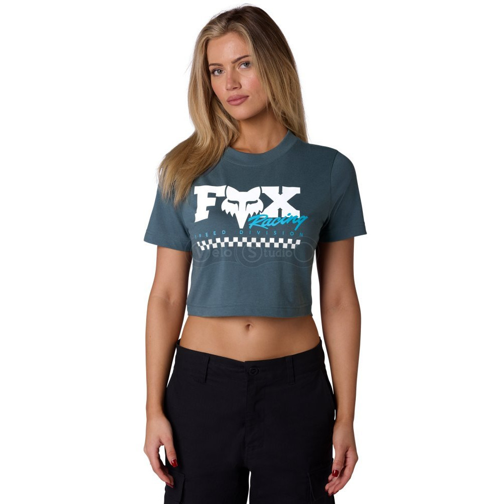 Футболка FOX Woman Short Sleeve Tee - CHECKER [Deep Cobalt], S