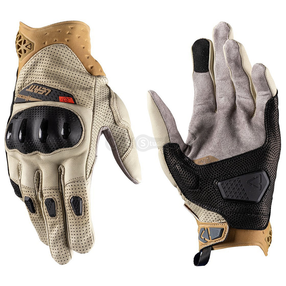 Кожаные мото перчатки LEATT 8.5 X-Flow Adventure Short Glove [Sand], M (9)