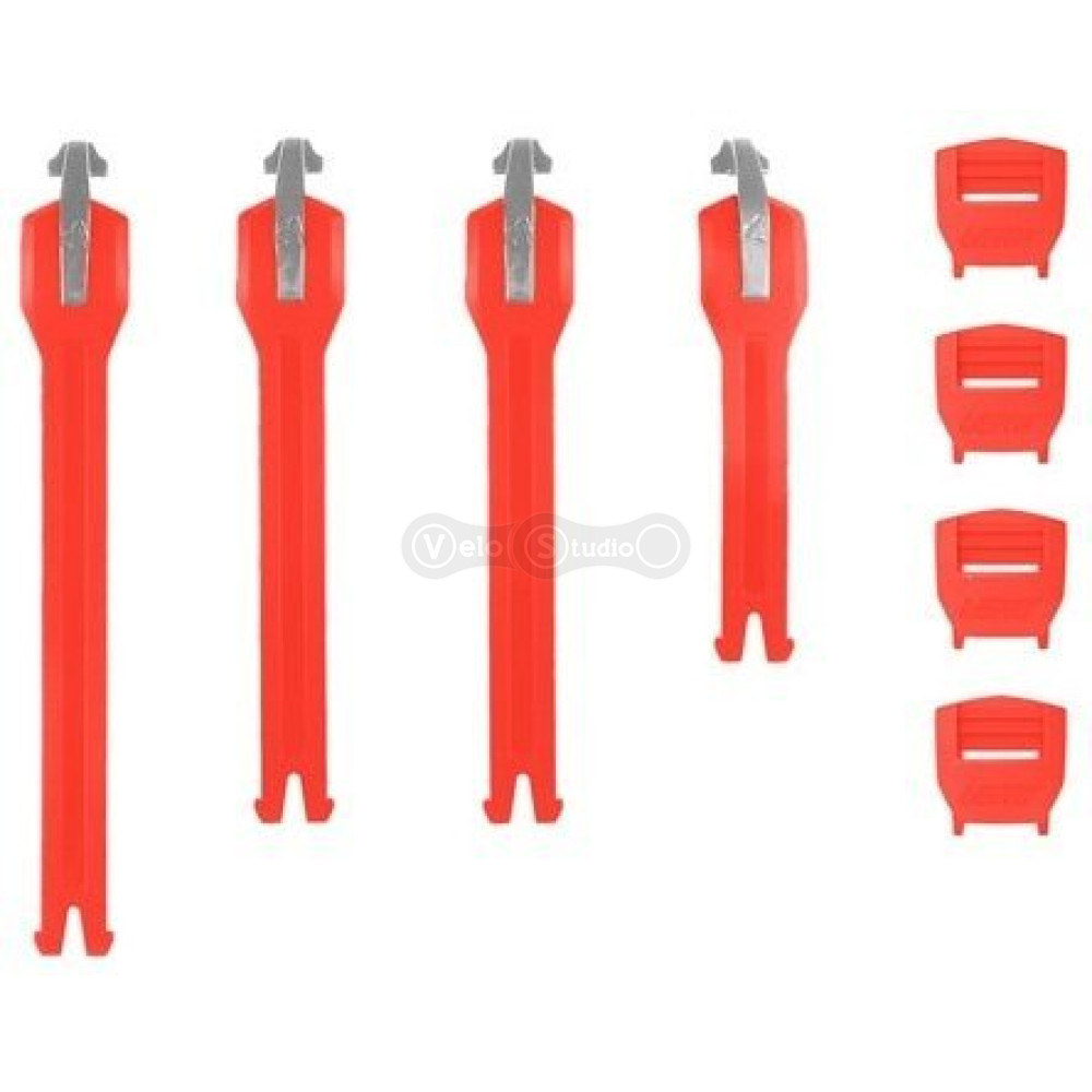 Застібки мотобот LEATT Strap kit 6.5 Boot [Red], No Size