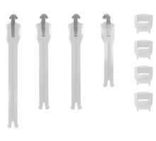 Застёжки мотобот LEATT Strap kit 6.5 Boot [White], No Size