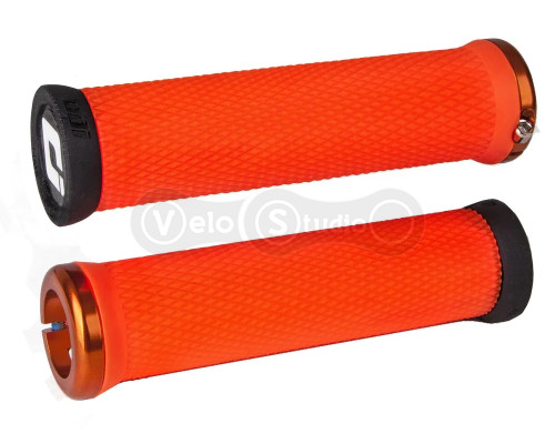 Грипсы ODI Elite Motion, V2.1 Lock-On, Orange w/Orange Clamp