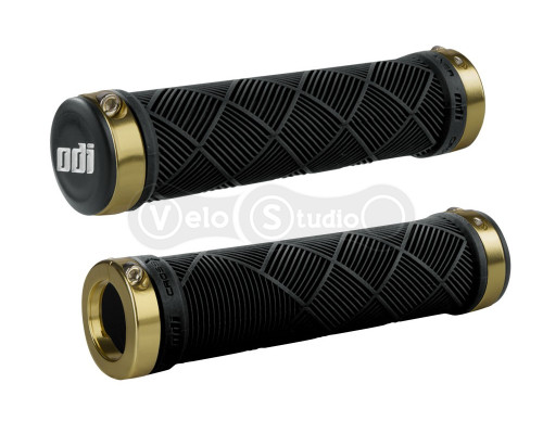 Грипсы ODI Cross Trainer MTB Lock-On Bonus Pack Black w/Gold Clamps