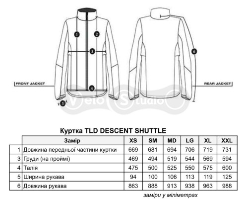 Куртка TLD SHUTTLE JACKET [BLACK] XS размер XS