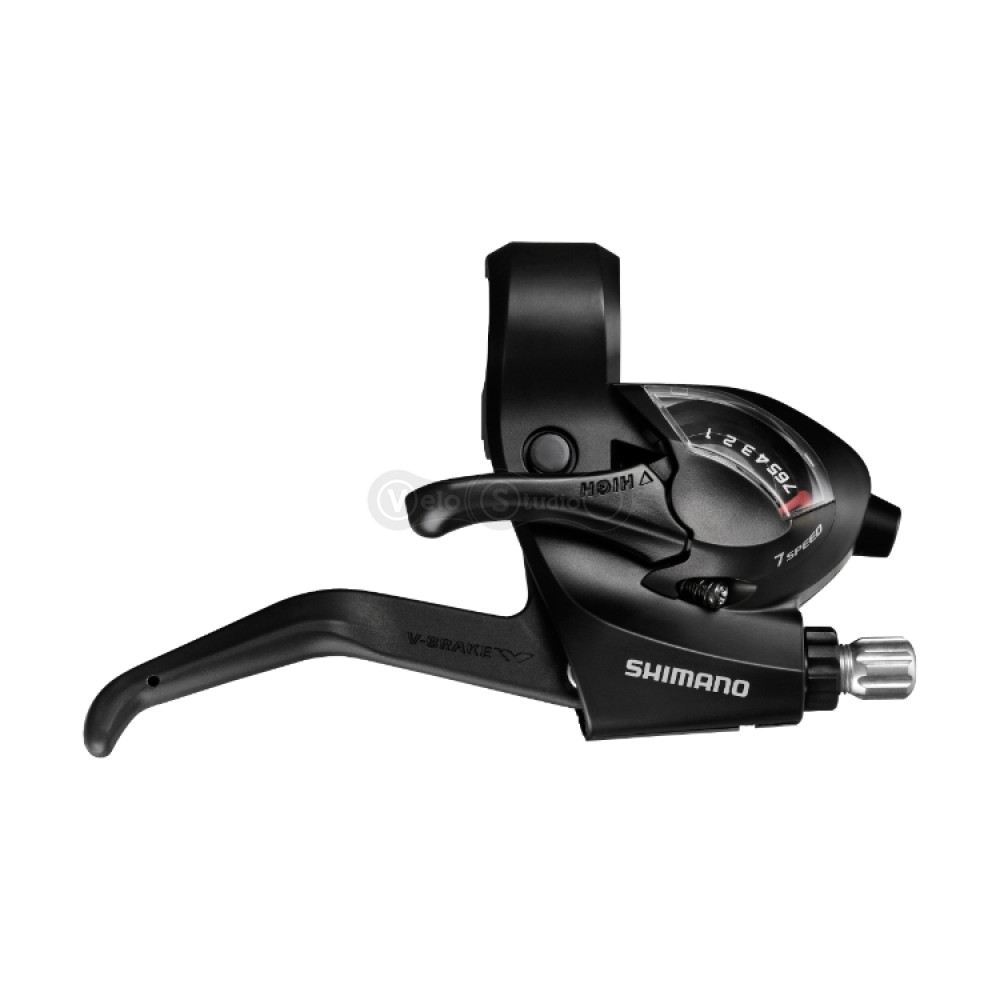 Тормоз ручка/шифтер Shimano ST-EF41 правый 7 скоростей, трос 2400мм, черный OEM