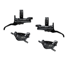 Комплект гальм Shimano M8220 DEORE XT перед+зад (4-поршн, J-kit гідролінії 1000 та 1700мм)