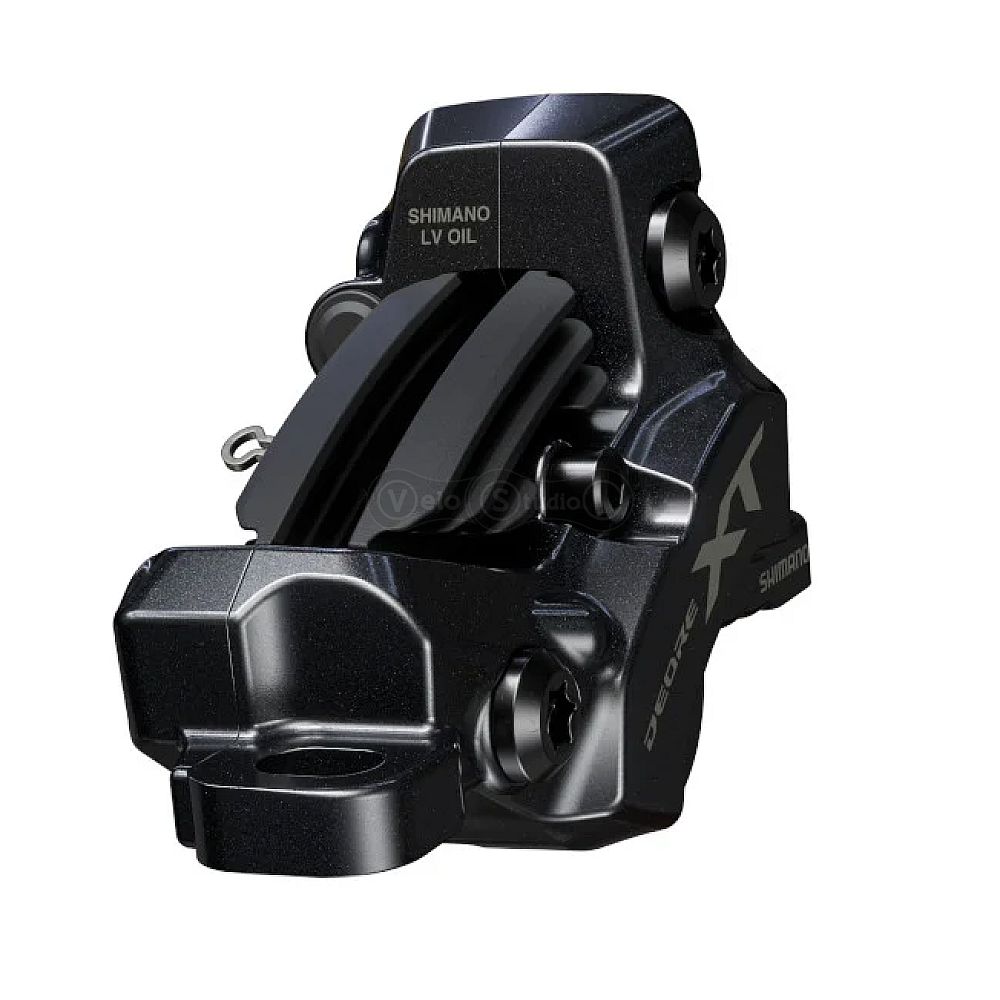 Комплект тормозов Shimano M8220 DEORE XT перед+зад (4-поршн, J-kit гидролинии 1000 и 1700мм)