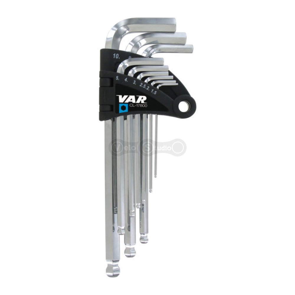 Шестигранники VAR CL-17800 1,5; 2; 2,5; 3; 4; 5; 6; 8 и 10 мм