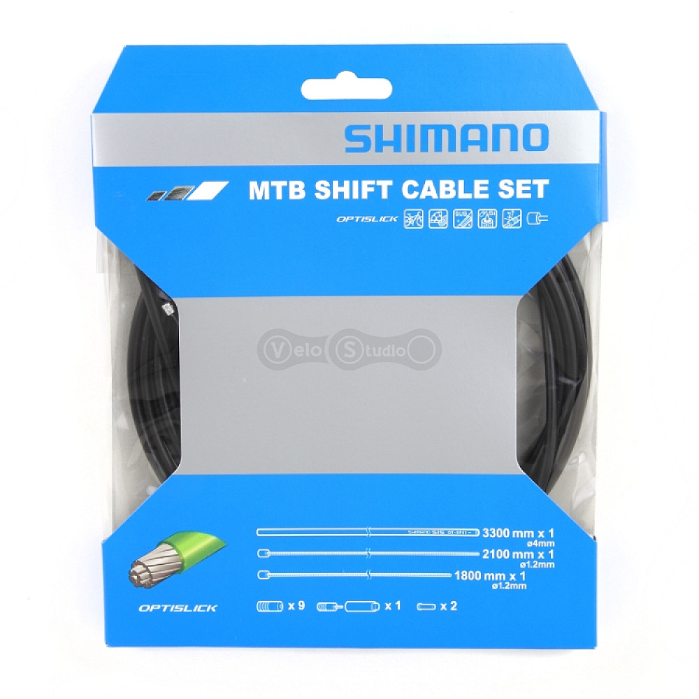 Комплект тросов и рубашки переключения Shimano MTB OPTISLICK