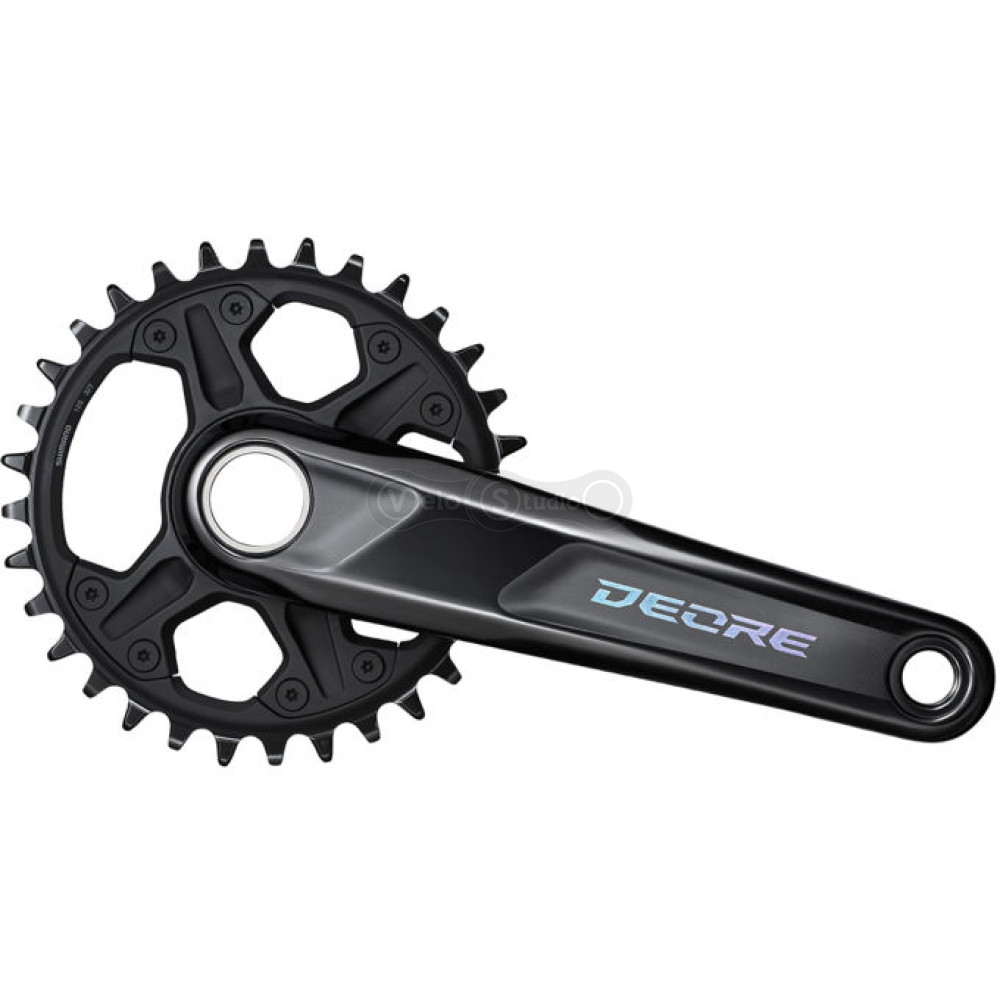 Шатуны Shimano FC-M6100-1 DEORE, интегрированная ось, 165мм, 32T, 12 скоростей