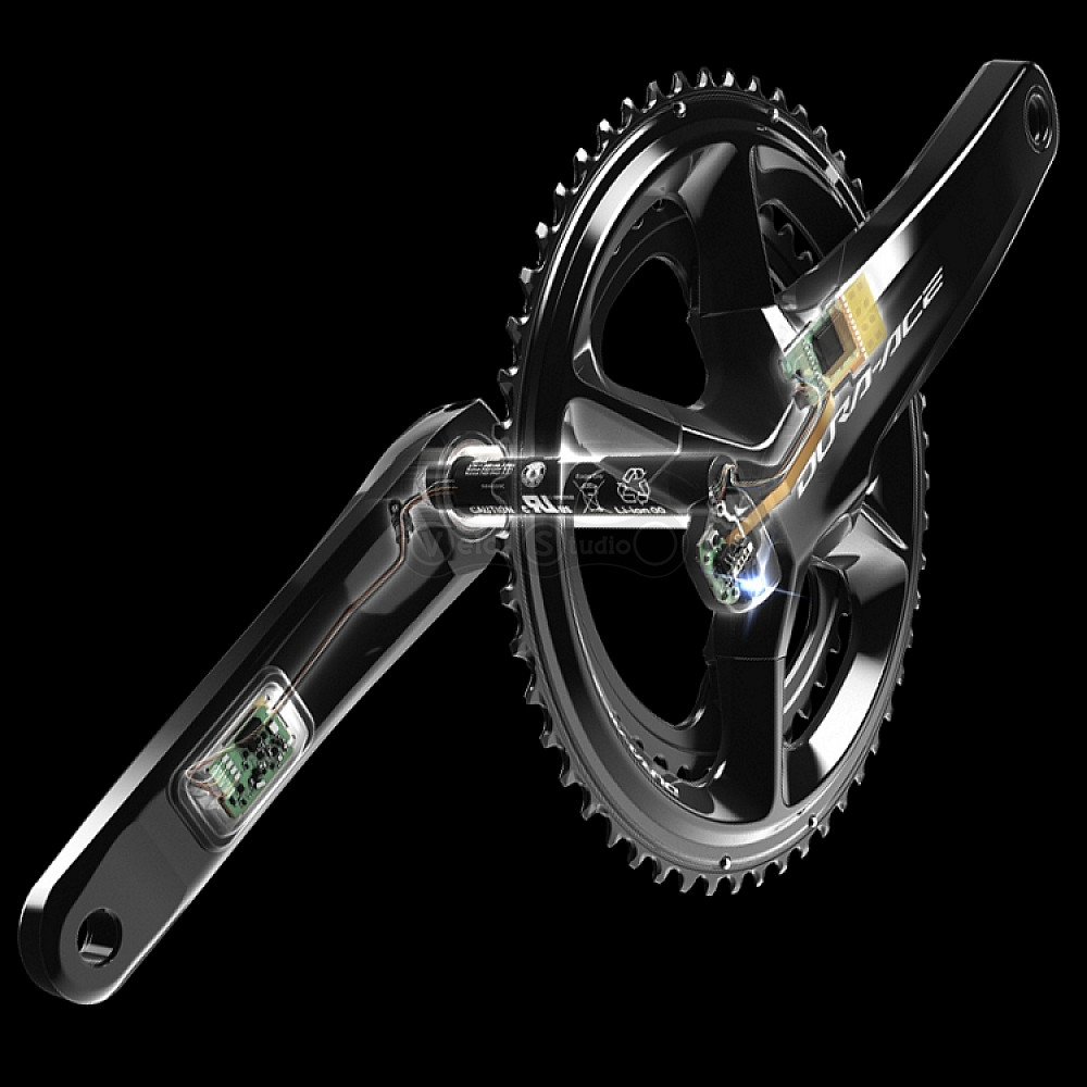 Шатуни Shimano FC-R9200-P Dura-Ace Hollowtech II 172,5 мм 54Х40, з вимірювачем потужності