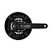 Шатуни Shimano FC-TY301, 170мм, 42x34x24, захист, чорні, OEM