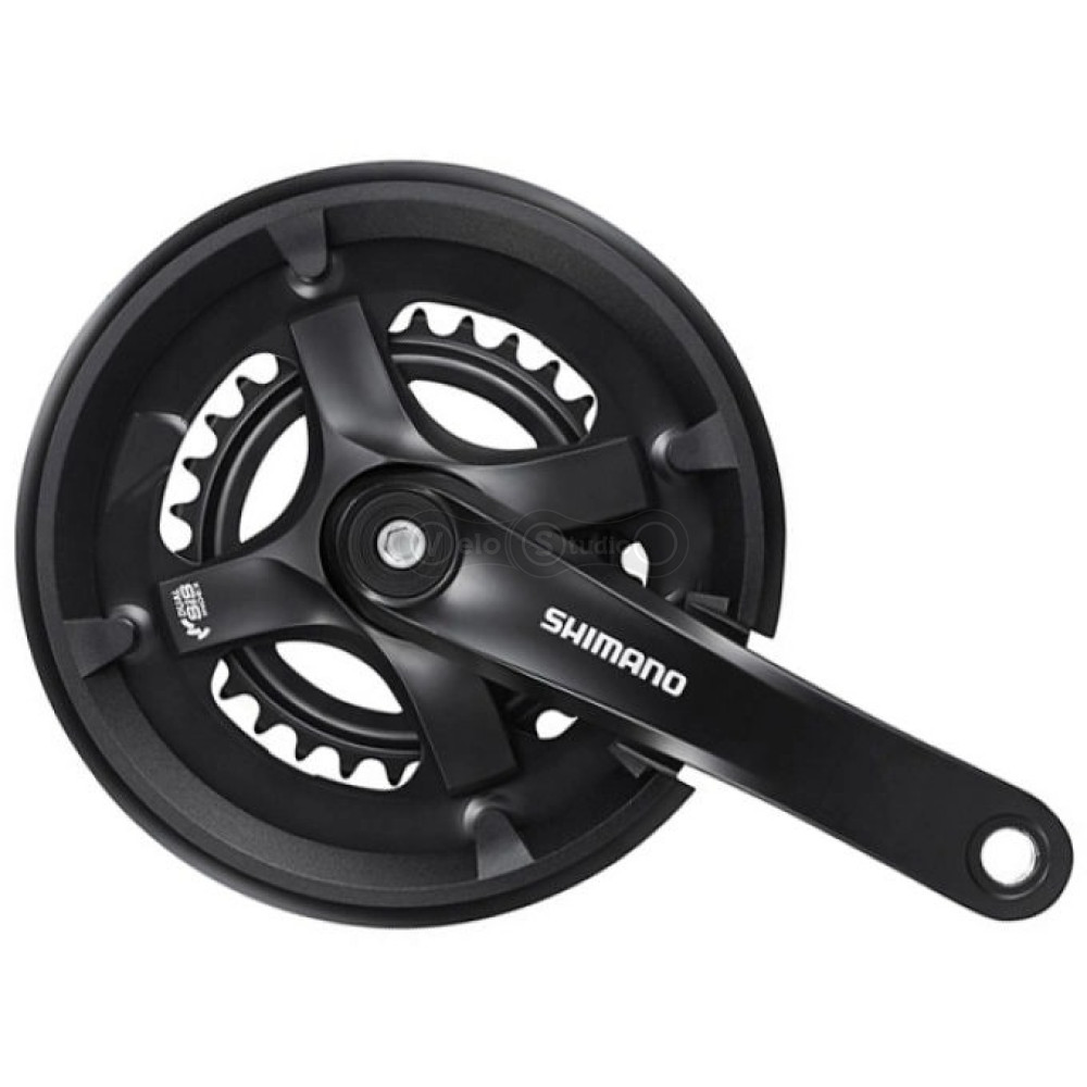 Шатуны Shimano FC-TY501, 170мм, 42x34x24 черные, OEM