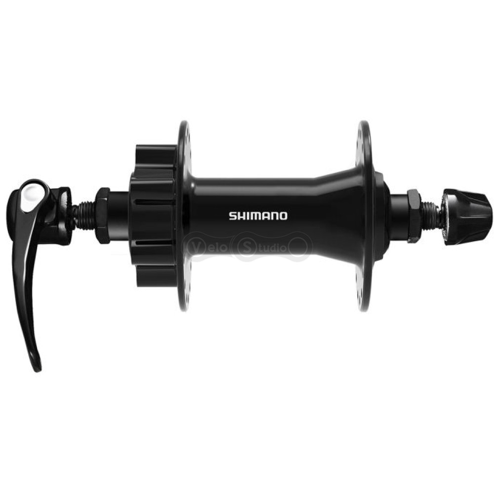 Втулка передня Shimano FH-QB400-HM, CUES, 32отв QR, OLD: 100мм, 6 болтів