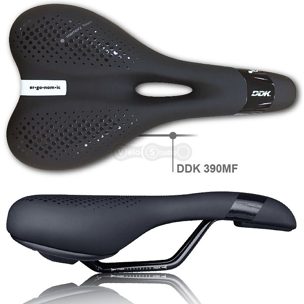 Сідло DDK 390 Memory Foam 269x156 чорне