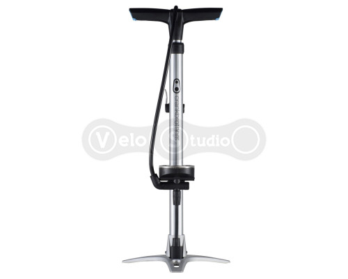 Насос напольный Crankbrothers STERLING, с манометром, presta/schrader, 160 psi, серебристый