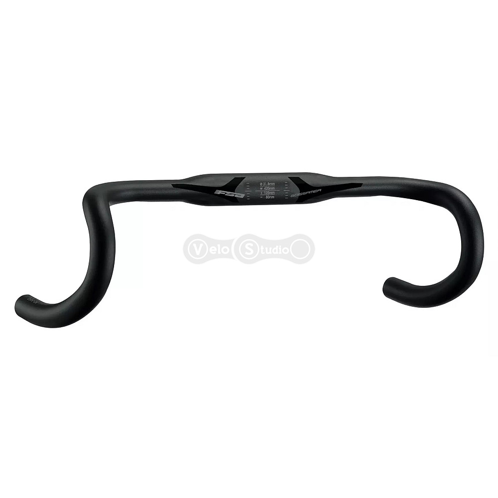 Кермо FSA GOSSAMER COMPACT 420мм, Ø31, 8мм, 123мм drop, 78мм reach, чорний