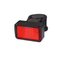 Мигалка задняя Green Cycle GLT-203, с алюминиевой рамкой, COB LED, 30 Люмен; 6 режимов