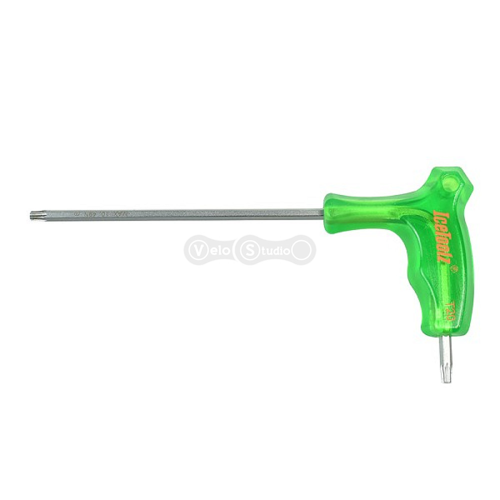 Ключ Ice Toolz 7T20 двухсторонний T-20, зеленый